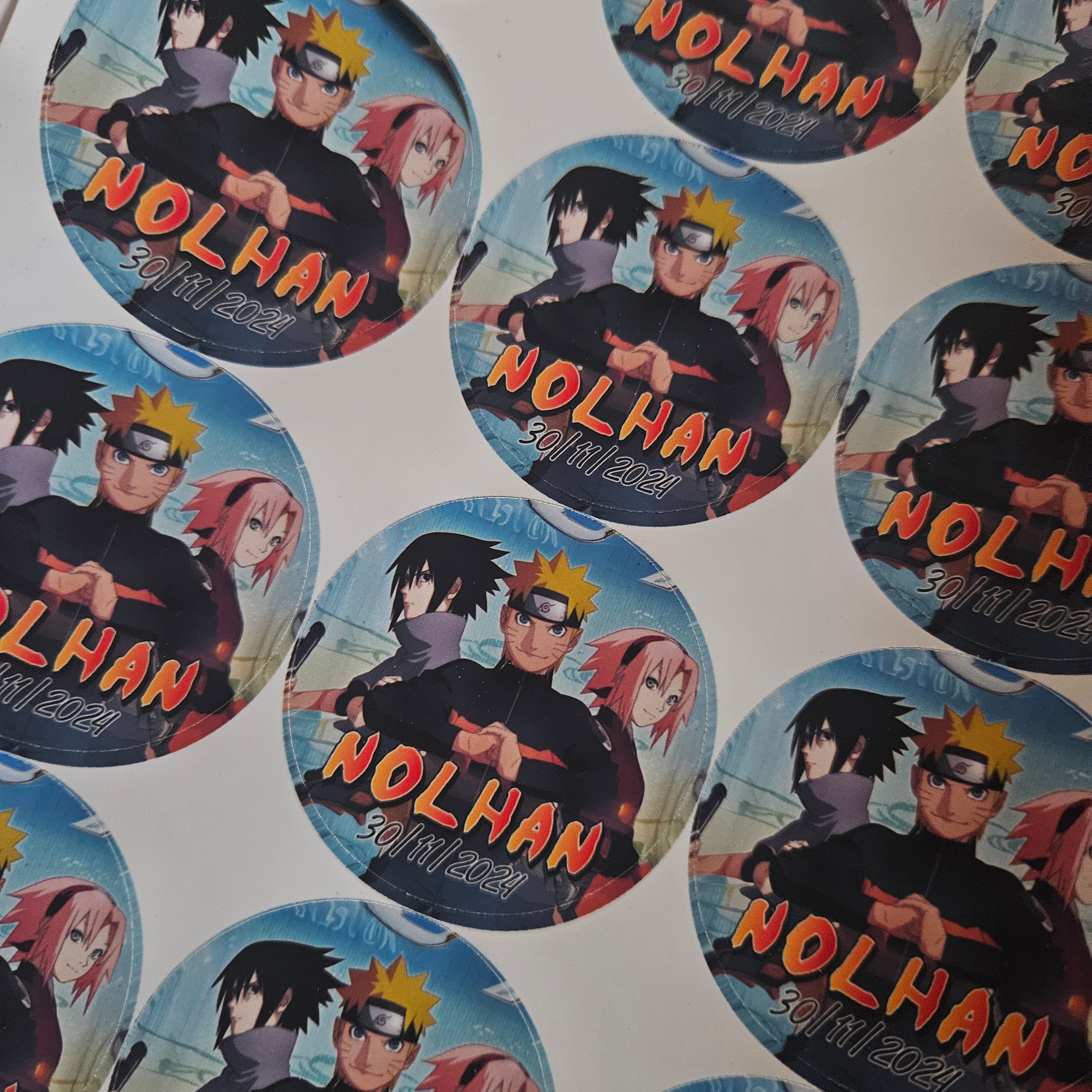 Étiquettes rondes autocollantes