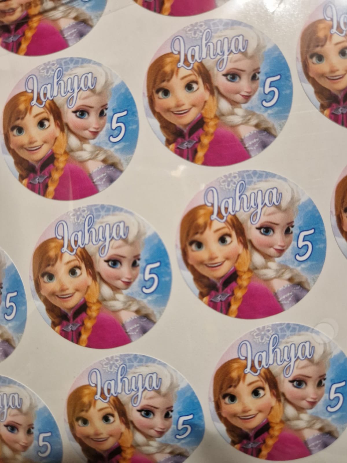 Étiquettes rondes autocollantes