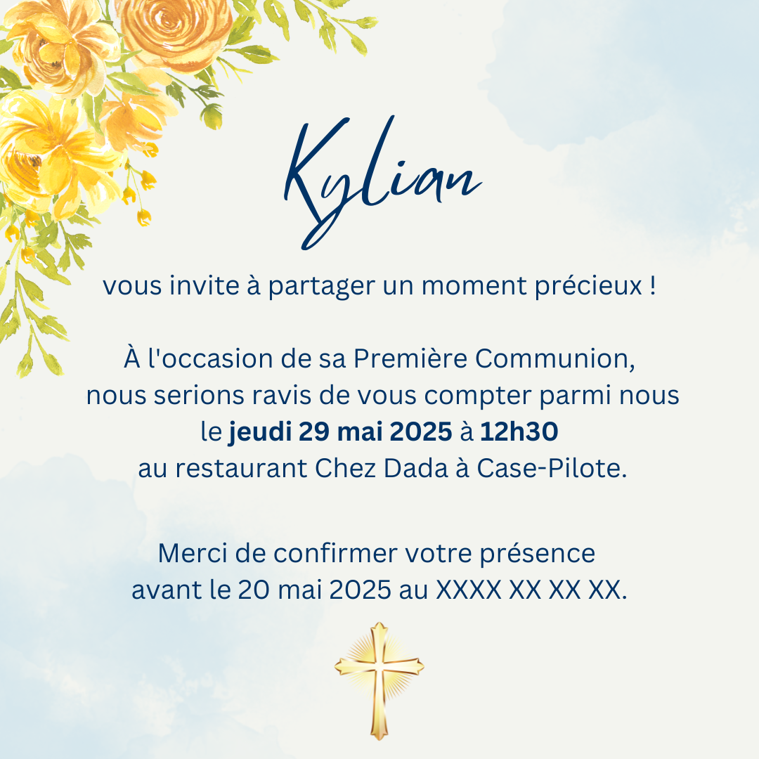 Faire-part digital simple