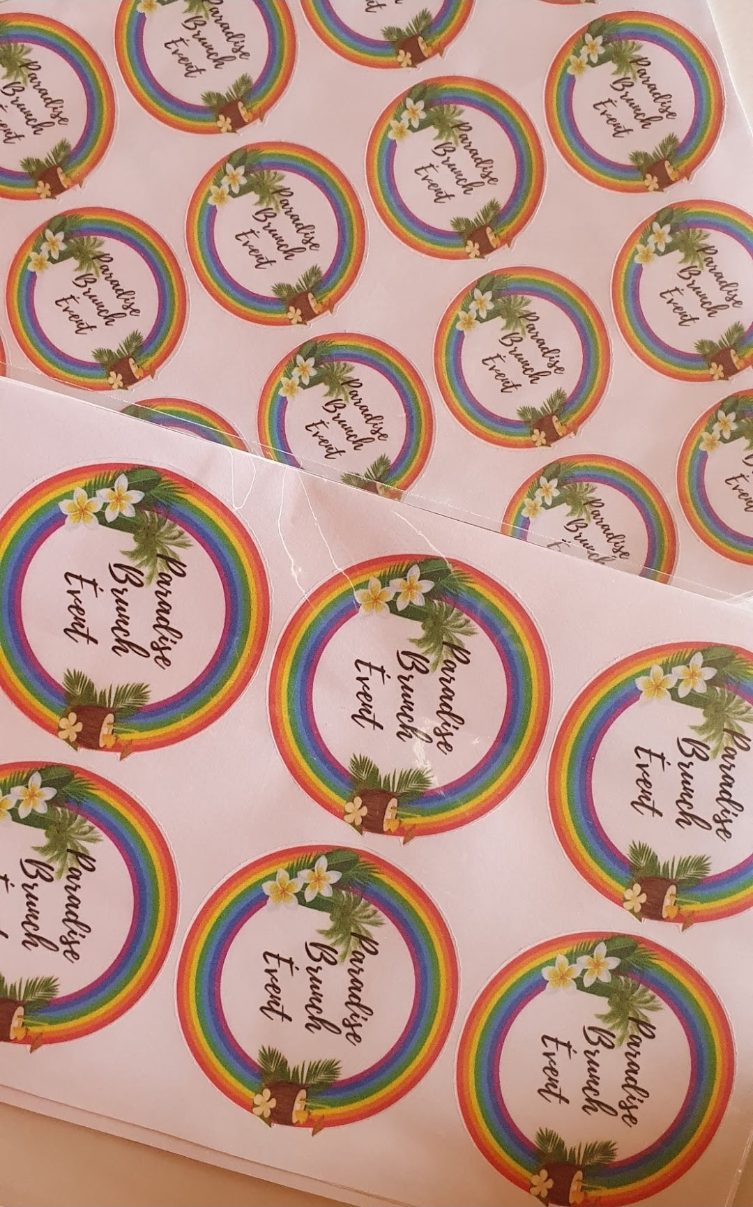 Étiquettes rondes Logos